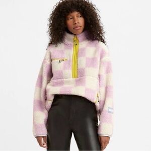 Levi’s Monty Sherpa Pullover Sweatshirt 1/2 zip